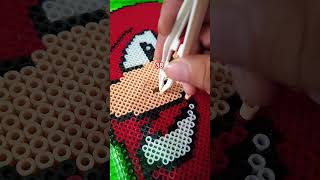 Noooo Knuckles 💔🥺 knuckles hamabeads sonic [upl. by Aicitan303]