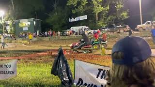 Lawn Mower Races at Putnam County Fair 2022 [upl. by Borlow]