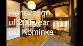 Renovation of 200 year old Kominkatraditional old Japanese house [upl. by Kuebbing]