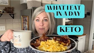 What I Eat In A Day Keto Lazy Relaxing Day  Keto At Restaurant [upl. by Bently]