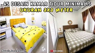 45 DESAIN KAMAR TIDUR MINIMALIS UKURAN 3x3m  LINK PEMBELIAN PRODUK ADA DESKRIPSI [upl. by Arlan776]