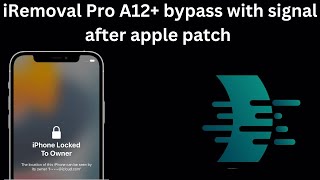 iRemoval PRO A12 iCloud bypass with signal after apple patch [upl. by Eladnar]