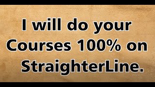 StraighterLine College algebra exam 1 I will do your courses on StraighterLine [upl. by Evelc]