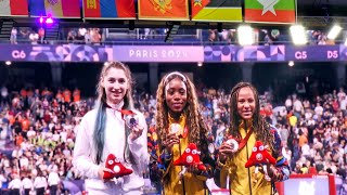 Remise de Médaille Finale 100m T38 Femmes Vainqueur Colombie 🇨🇴🇨🇴🇨🇴Stade de France 31 Août 2024 [upl. by Noreht524]