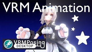 Import VRM Animation Format and export mp4 files in VRM Posing Desktop [upl. by Lenny113]