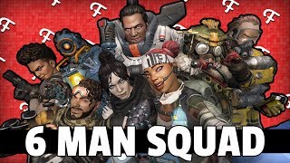 Apex Legends 6 Man Squad Champion At 300 AM Online  Comedy Gaming [upl. by Opportina]