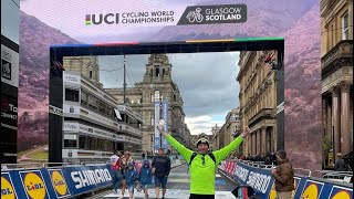 Vlog  Sunday 6th August 2023 UCI World Championships Glasgow  Men’s Elite Road Race [upl. by Ladnyc]