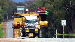 🚛 Doolans Heavy Haulage moving two CAT 793F Mining dump trucks As videoed in three parts Part 3 [upl. by Tem]