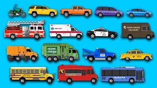 Best Toddler Learning Street Vehicles Names Sounds Colors for Kids  Learn Cars Trucks amp More [upl. by Alletsirhc47]