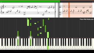 Schubert Impromptu in Gflat Op 90 No 3 Piano Tutorial Synthesia Sheet Music  midi [upl. by Daryl]