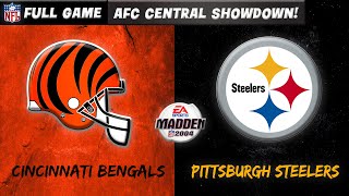 Madden NFL 2004 Historic Teams  1988 Cincinnati Bengals vs 1995 Pittsburgh Steelers [upl. by Enineg585]