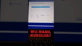 Windows11 Kurulum Adımları laptop format [upl. by Junie]