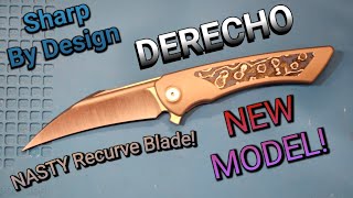 Sharp By Design Derecho  Hawkbill Blade Folding Knife  Overview [upl. by Yarled]