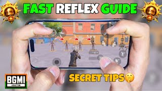 BEST TIPS for BETTER REFLEXES😱 4 Finger Gyroscope Secret Reflex Guide🔥  BGMI PUBG [upl. by Ahtnahc]