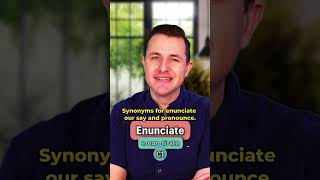 Enunciate  Meaning Pronunciation and Synonyms English Word of the Day [upl. by Bogie295]