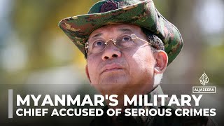 ICC prosecutor seeks warrant Myanmars military chief accused of serious crimes [upl. by Kala105]