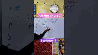 FULL FORM OF UPSCUPSC KA FULL FORM KYA HOTA HAI shortsupsctrending [upl. by Elyc]