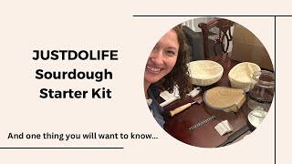 What’s inside this sourdough starter kit and my first time baking sourdough bread [upl. by Aidualc]