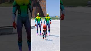 SPIDER MAN DUPLICATE CAME TO HIS HOUSE  gta5 shorts shortsfeed ironman [upl. by Notsirk680]