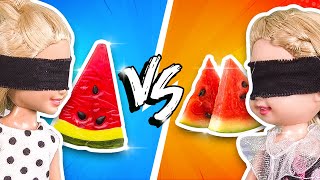 Barbie  Gummy Food vs Real Food Challenge  Ep111 [upl. by Sinnard]