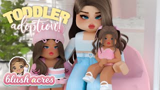 WE ADOPTED A TODDLER  Adopting a Baby Family RP  Bonnie Builds [upl. by Lanam]