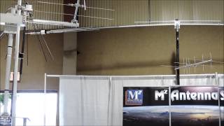 M2 Antenna Systems Booth At Dayton Hamvention 2015 [upl. by Ardnohs]