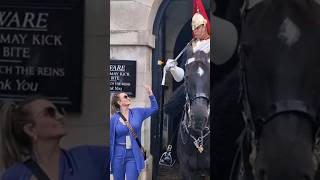 She felt intimidated by the look 😆 🤣 😂 horseguardsparade [upl. by Monsour47]