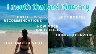 HOW TO SPEND 1 MONTH IN THAILAND [upl. by Rafaelita]