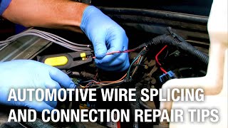 Automotive Wire Splicing and Connection Repair Tips  Tech Tips [upl. by Orat]