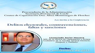 Delitos electorales contravenciones faltas y sanciones [upl. by Saoj166]