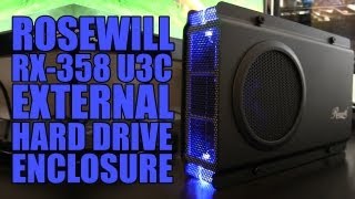 Rosewill RX358 U3C External Hard Drive Enclosure  Unboxing amp Installation [upl. by Eiro]