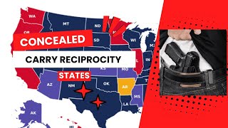 Conceal Carry Reciprocity  All Of The States That Recognizes Your Permit When Traveling 2024 [upl. by Atiz]