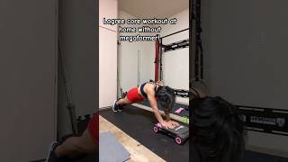 Lagree core workout at home using Slide Fit and Abs roller [upl. by Ennyrb]