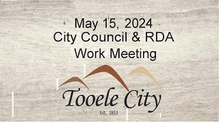 Tooele City Council May 15 2024 [upl. by Cave25]