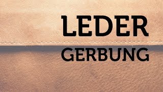 Wie wird Leder gegerbt  Leder gerben  Lederlehre  Nice to know  Gusti Leder [upl. by Milicent484]