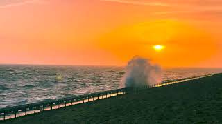 Samphire Hoe  Storm Bert 24112024 [upl. by Nehgam]