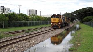 Australian Trains  Townsville Jetty Branch January 25th 2013 [upl. by Chadabe]