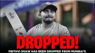 Why was Prithvi Shaw dropped from Mumbais Ranji Trophy squad  Prithvi Shaw  Reaction video  IPL [upl. by Sexton]