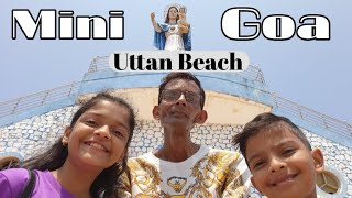 Uttan Beach  Mini Goa Of Mumbai  Uttan Velankanni Church  Bhayandar  Vlog  sadimkhan03 [upl. by Aehsa515]