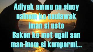 San Alak di Nangibaga by Isko Macguiing with lyrics [upl. by Smitty]