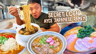 🍜SECRET Local ALL YOU CAN EAT Japanese Ramen 24 HOUR Ramen Tour in Seoul South Korea [upl. by Bedell]