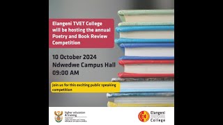 Elangeni TVET College Annual Poetry amp Book Review Competiton [upl. by Donovan486]