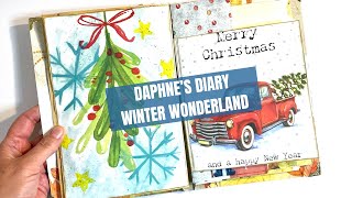 🎄 Daphne’s Diary Magazine Journal Series  Winter Wonderland 🎄 [upl. by Raymond]