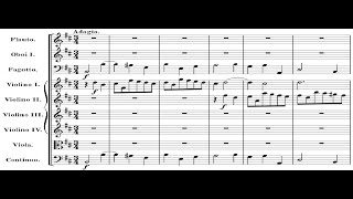 Gottfried Heinrich Stölzel  Adagio From Concerto Grosso a Quattro Chori w score [upl. by Eedya]