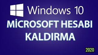 WİNDOWS 10 MİCROSOFT HESABI KALDIRMA 2024 GÜNCEL [upl. by Jarvis536]