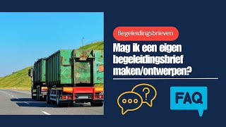 Mag ik een eigen begeleidingsbrief makenontwerpen of nummeren  Begeleidingsbrieven [upl. by Eehc803]