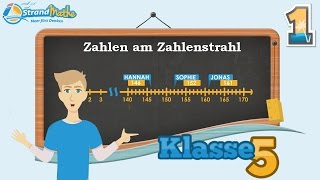 Zahlenstrahl Zahlen abtragen  Klasse 5 ★ Übung 1 [upl. by Gone937]