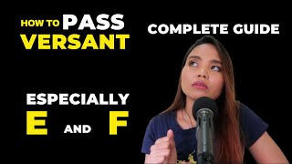 Versant Tips How to Pass the Versant Test Part A to F [upl. by Santoro]