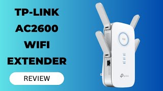 TPLink AC2600 WiFi ExtenderRE650 Up to 2600Mbps Dual Band WiFi Range Extender Review [upl. by Okorih]