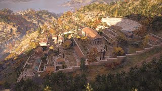 Visite virtuelle du sanctuaire panhellénique de Delphes Assassins creed Odyssey [upl. by Kendra]